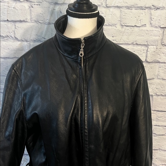 Wilson’s Leather Jacket with Belt Black Thinsulate Removable Lining Size XL - Picture 3 of 11